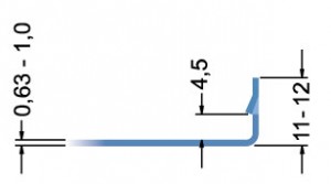 ролики для кулачкового вертикального фальца (0,63-1,0 мм) на RAS 22.09 комплект роликов из девяти пар на фальцепрокатный станок для формирования профиля фальца